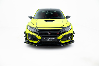 Sport Lame Du Pare-Chocs Avant V.1 Honda Civic Type-R Mk10 / Mk10 Facelift