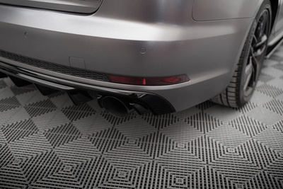 Diffuseur Arrière Complet V.1 Audi A4 S-line B9 (Version avec embouts d'échappement simples des deux côtés)