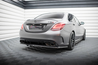 Arriere Splitter (avec une barre verticale) Mercedes-AMG C63 Sedan / Estate W205 Facelift