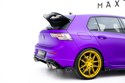 Lames De Pare-Chocs Arrière Latérales V.2 + Ailerons Volkswagen Golf R Mk8 Facelift