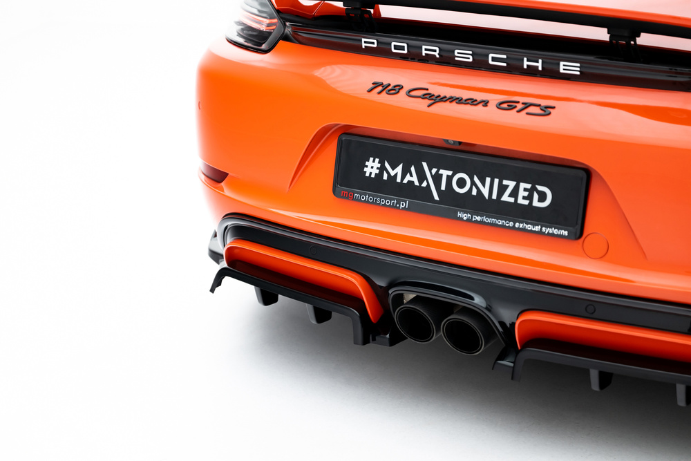 Arriere Splitter (avec une barre verticale) Porsche 718 Cayman GTS 982c
