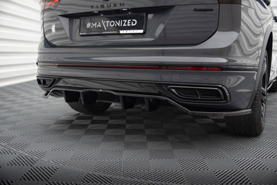 Arriere Splitter (avec une barre verticale) Volkswagen Tiguan R-Line Mk2 Facelift