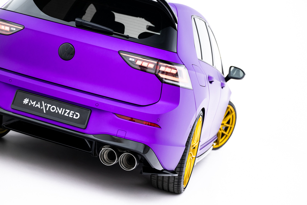 Lames De Pare-Chocs Arrière Latérales V.8 Volkswagen Golf R  Mk8 / Mk8 Facelift