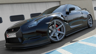 SET DES DIFFUSEUR DES BAS DE CAISSE NISSAN GT-R AVANT FACELIFT COUPE (R35-SERIES)