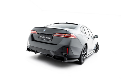 Arriere Splitter (avec une barre verticale) V.1 BMW 5 / i5 M-Pack Sedan / Touring G60 / G61