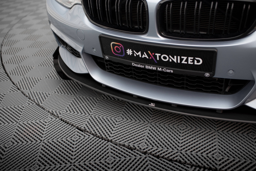 Street Pro Lame Du Pare-Chocs Avant  + Flaps BMW 4 Coupe / Gran Coupe / Cabrio M-Pack F32 / F36 / F33