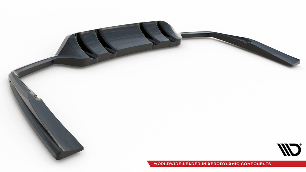 Arriere Splitter (avec une barre verticale) Mercedes-AMG C43 Coupe / Cabrio C205 Facelift / A205 Facelift