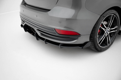 Street Pro Central Diffuseur Arriere + Flaps Ford Focus ST Mk3 Facelift