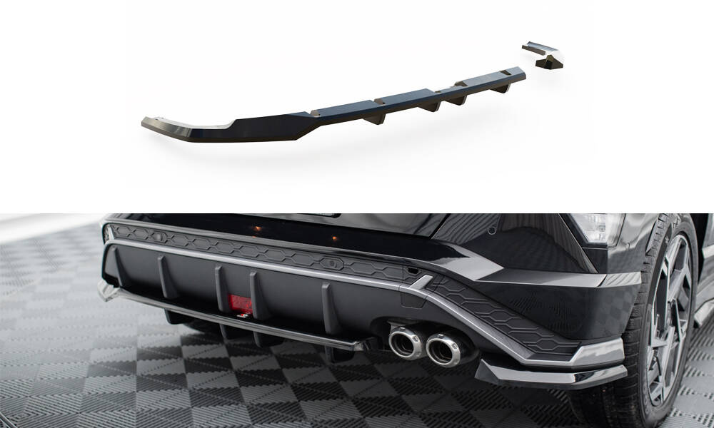 Arriere Splitter (avec une barre verticale) Hyundai Kona N-Line Mk2