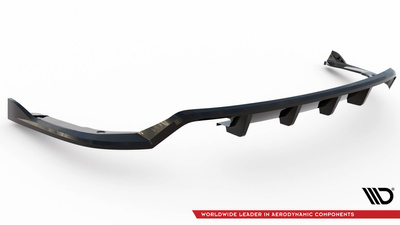 Arriere Splitter (avec une barre verticale) BMW 4 Coupe / Gran Coupe / Cabrio M-Pack F32 / F36 / F33
