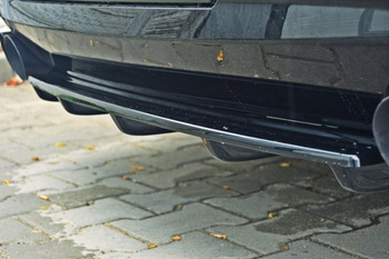 Arriere Splitter BMW 5 M-Pack Sedan/Touring F10/F11 (avec deux extrémités d'échappement doubles)