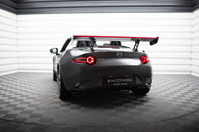 Carbon Spoiler With Internal Brackets Uprights + LED Mazda MX-5 ND (Mk4)