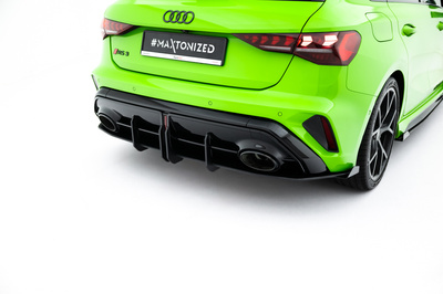 Street Pro Central Diffuseur Arriere + Flaps Audi RS3 Sportback 8Y Facelift