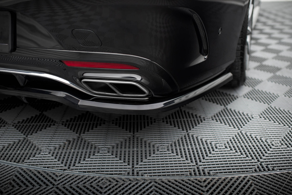 Arriere Splitter (avec une barre verticale) Mercedes-Benz S Coupe AMG-Line C217 Facelift