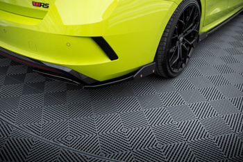 Lames De Pare-Chocs Arrière Latérales V.2 + Ailerons Skoda Octavia RS Combi / Liftback Mk4 / Mk4 Facelift