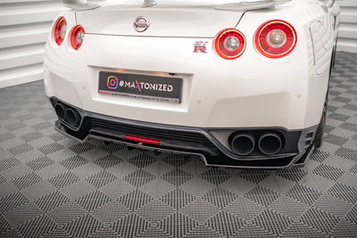 Arriere Splitter (avec une barre verticale) Nissan GTR R35 Facelift