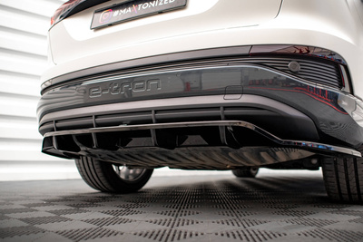 Arriere Splitter (avec une barre verticale) Audi Q4 e-tron Sportback S-line Mk1