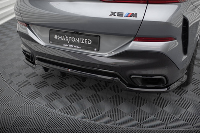 Arriere Splitter (avec une barre verticale) V.1 BMW X6 M-Pack G06 Facelift