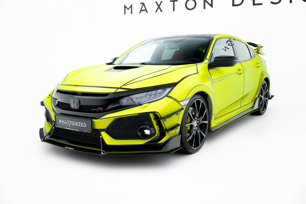 Sport Lame Du Pare-Chocs Avant V.1 Honda Civic Type-R Mk10 / Mk10 Facelift