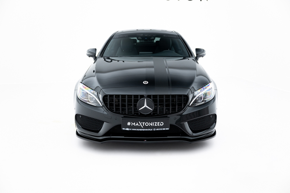 Lame Du Pare-Chocs Avant V.1 Mercedes- Benz C Coupe AMG-Line C205