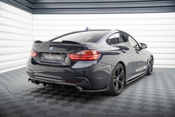 Arriere Splitter (avec une barre verticale) BMW 4 Coupe / Gran Coupe / Cabrio M-Pack F32 / F36 / F33