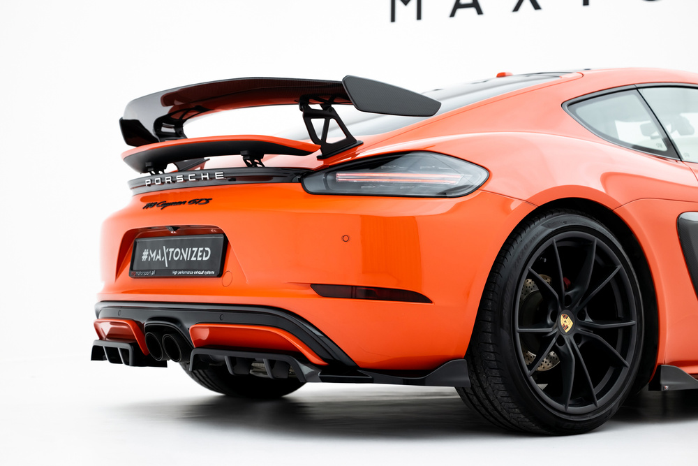 Arriere Splitter (avec une barre verticale) Porsche 718 Cayman GTS 982c