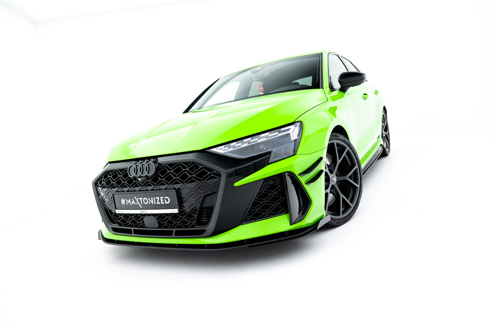 Street Pro Lame Du Pare-Chocs Avant + Flaps Audi RS3 Sportback 8Y Facelift