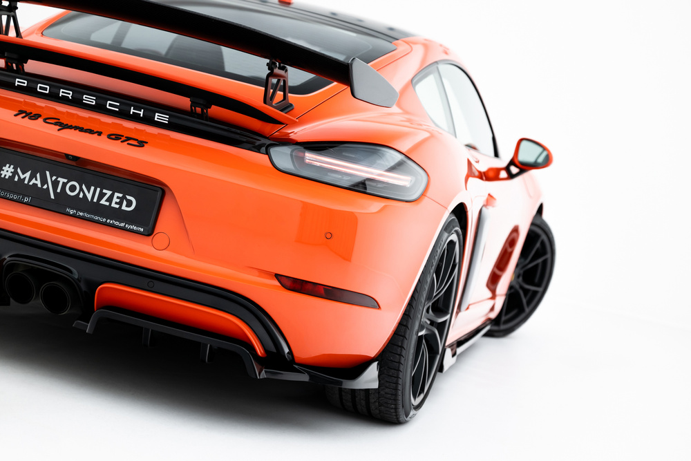Arriere Splitter (avec une barre verticale) Porsche 718 Cayman GTS 982c