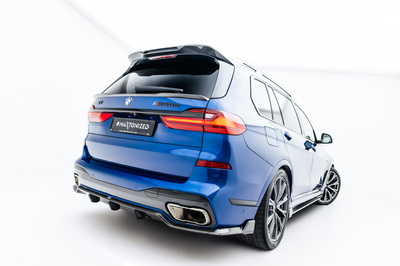 Fibre de Carbone Diffuseur Arrière BMW X7 M-Pack G07 / G07 Facelift (version with towbar)