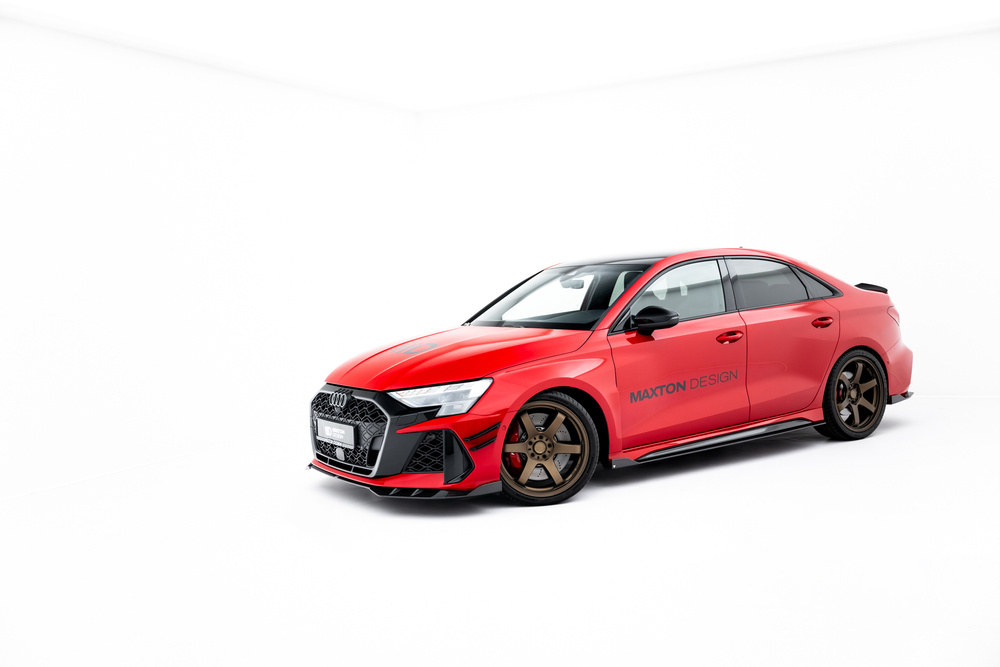 Set of Prepreg Carbon Fiber Side Skirts  Audi RS3 Sedan 8Y Facelift