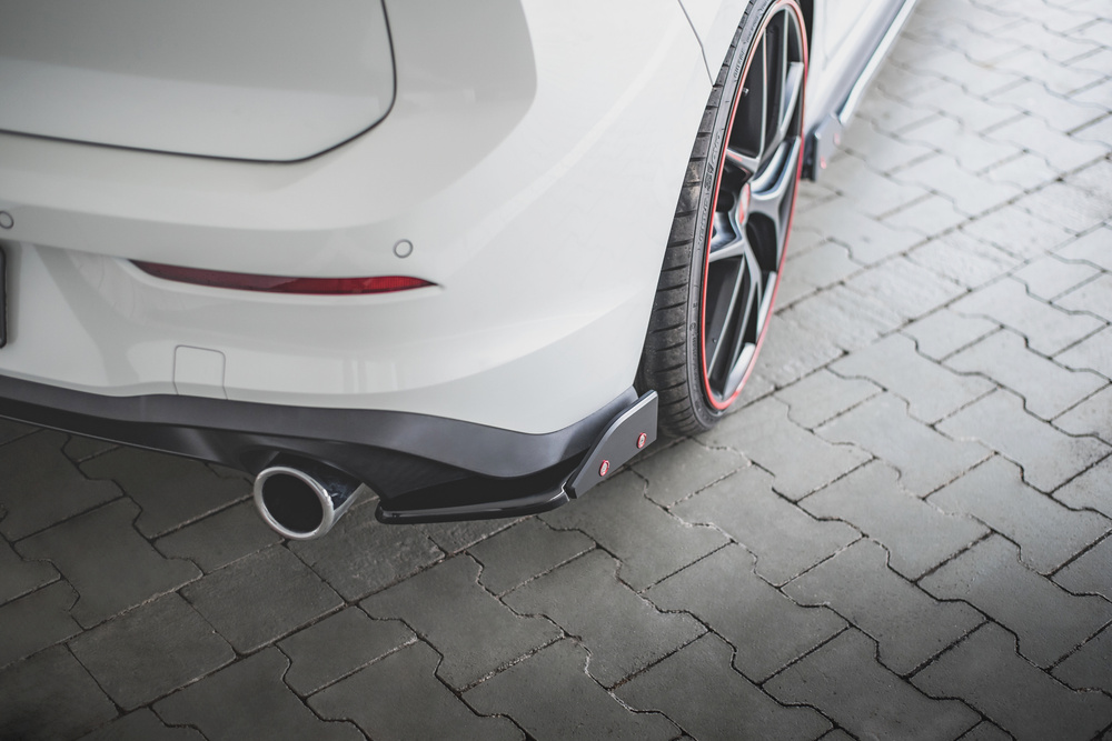 Lames De Pare-Chocs Arrière Latérales V.2 + Ailerons Volkswagen Golf GTI / GTE Mk8