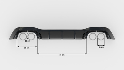 Diffuseur Arrière Complet V.1 Volkswagen Golf R Mk8