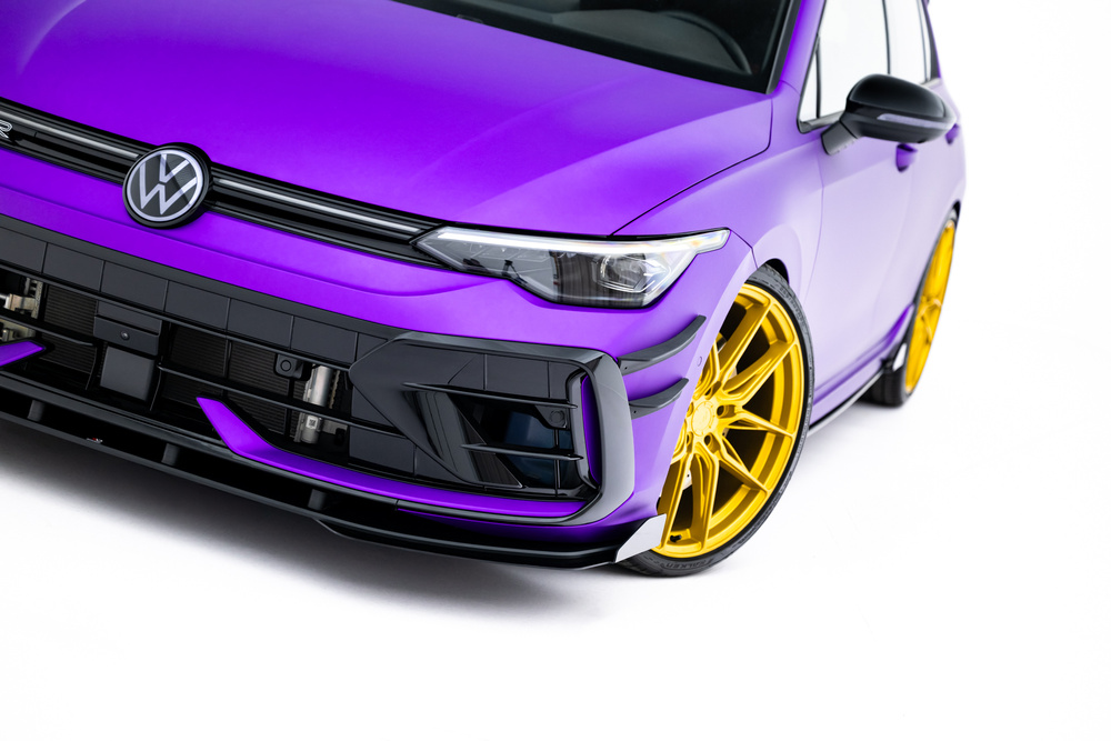 Street Pro Lame Du Pare-Chocs Avant + Flaps Volkswagen Golf R Hatchback Mk8 Facelift