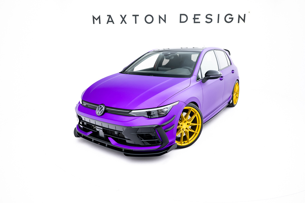 Street Pro Lame Du Pare-Chocs Avant + Flaps Volkswagen Golf R Mk8 Facelift