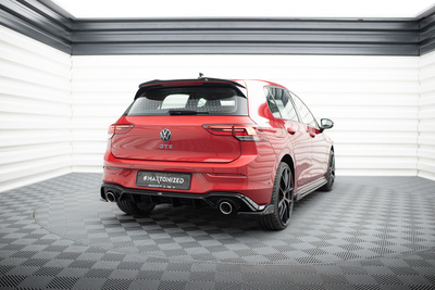 Lames De Pare-Chocs Arrière Latérales V.4 + Ailerons Volkswagen Golf GTI / GTE Mk8