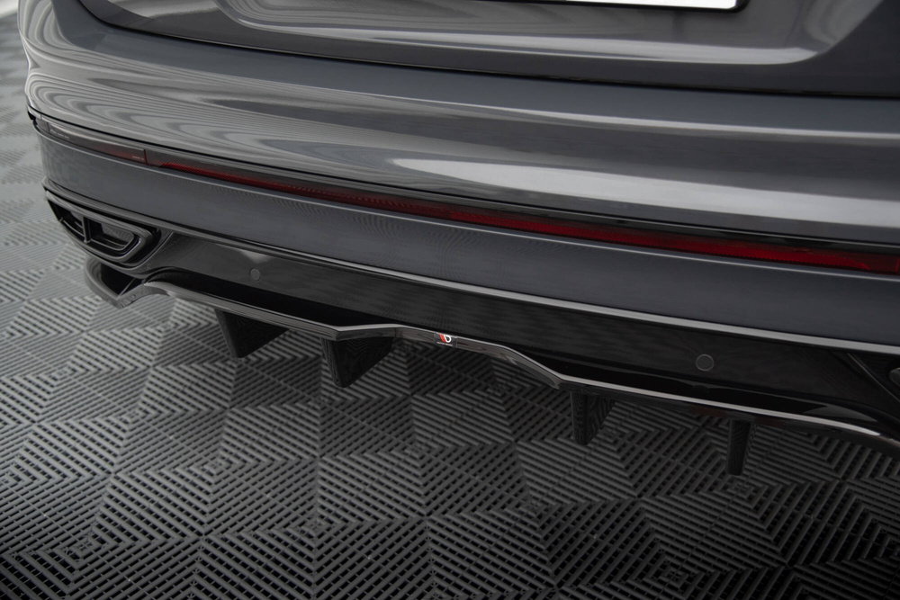 Arriere Splitter (avec une barre verticale) Volkswagen Tiguan R-Line Mk2 Facelift