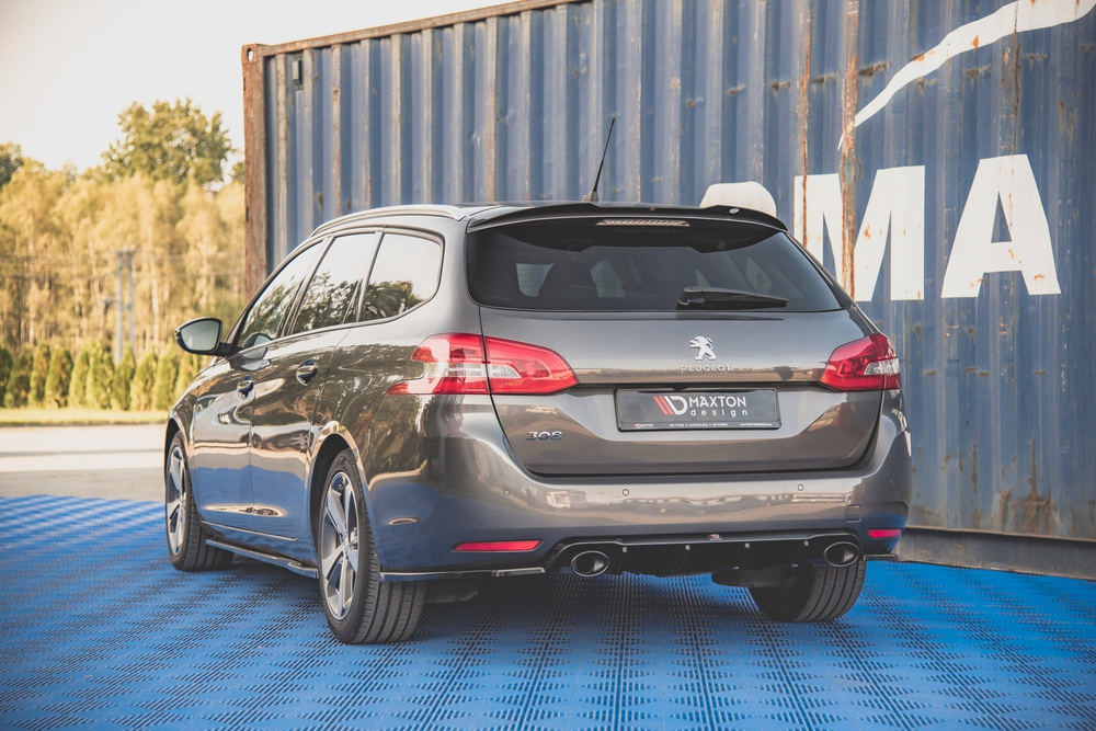Rajout Du Pare-Chocs Arriere + Faux Pot D'échappement Peugeot 308 SW Mk2 