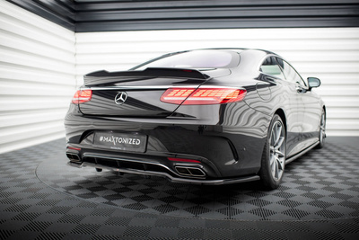Arriere Splitter (avec une barre verticale) Mercedes-Benz S Coupe AMG-Line C217 Facelift