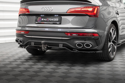 Arriere Splitter (avec une barre verticale) Audi SQ5 / Q5 S-Line Sportback Mk2 Facelift