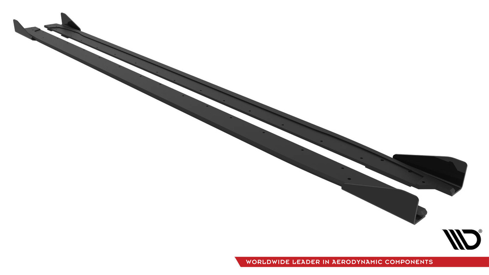 Street Pro Rajouts Des Bas De Caisse V.2 + Flaps Audi A3 S-Line Sedan / S3 Sedan 8Y / 8Y Facelift