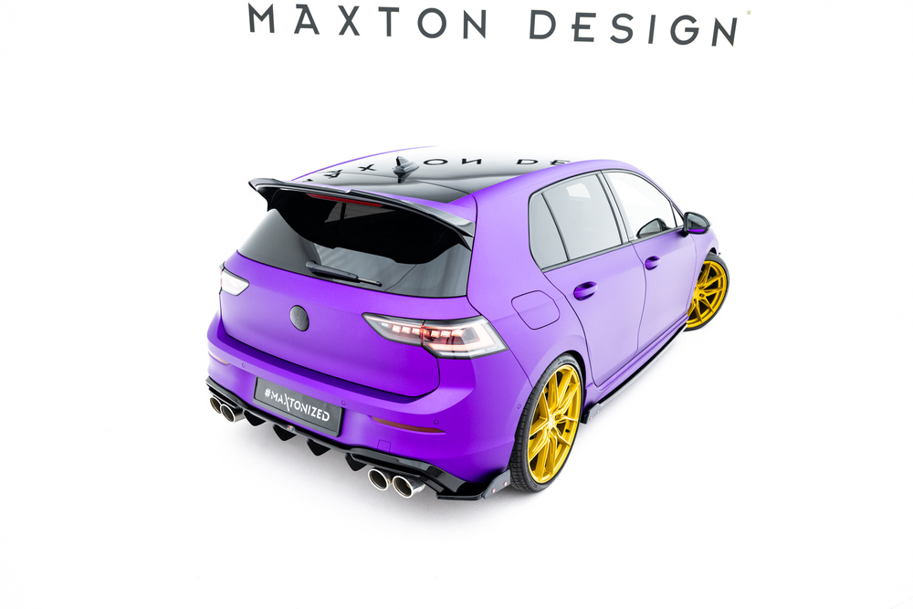 Lames De Pare-Chocs Arrière Latérales V.6 + Flaps Volkswagen Golf R Mk8 Facelift