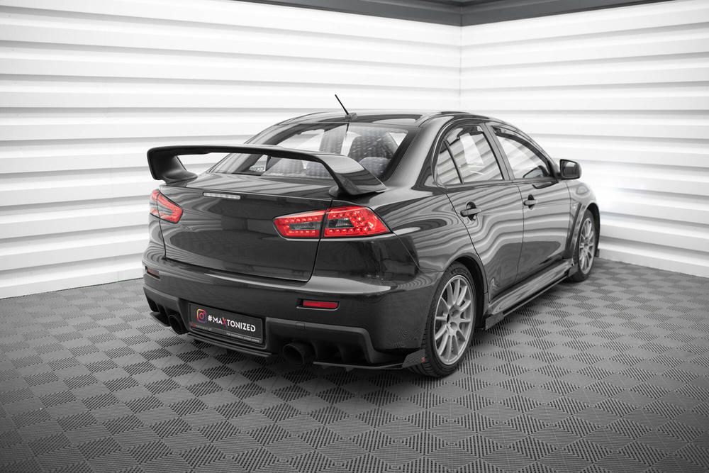 Street Pro Lame Du Pare Chocs Arriere + Flaps Mitsubishi Lancer EVO X
