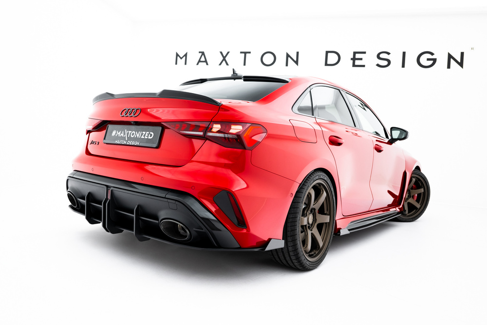 Street Pro Central Diffuseur Arriere + Flaps Audi RS3 Sedan 8Y Facelift