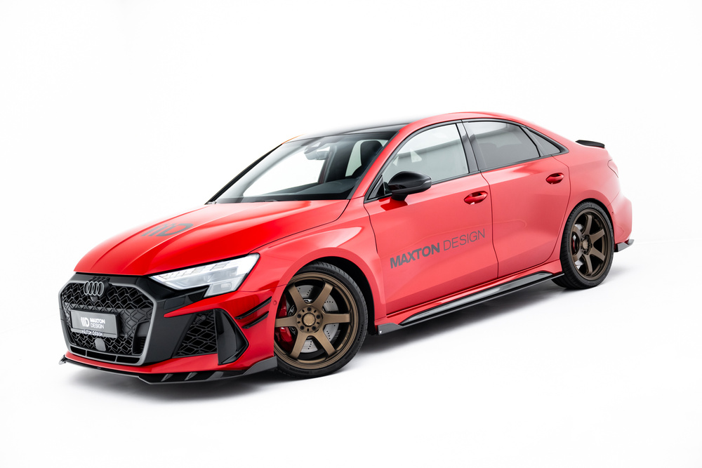 Set of Prepreg Carbon Fiber Side Skirts  Audi RS3 Sedan 8Y Facelift