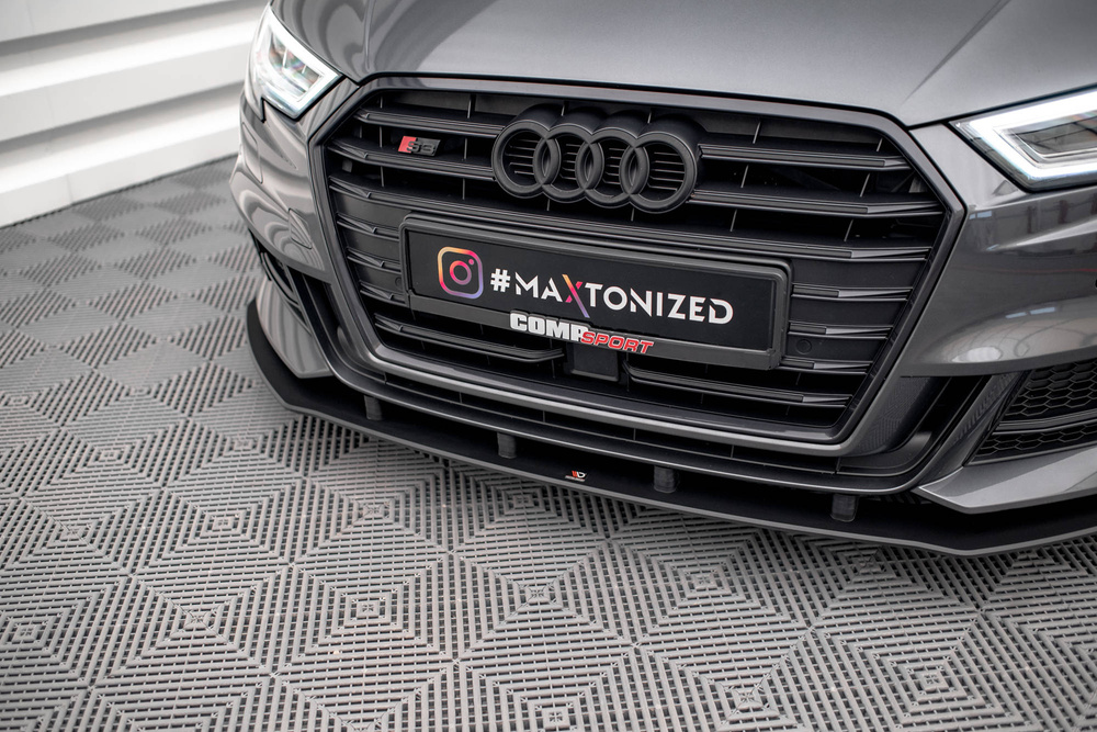 Street Pro Lame Du Pare-Chocs Avant Audi S3 / A3 S-Line Sportback 8V Facelift
