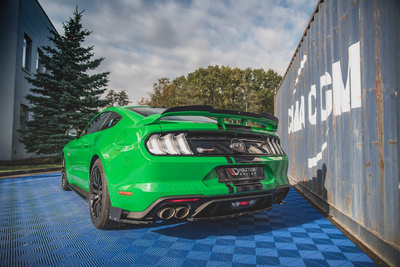 Lames De Pare-Chocs Arrière Latérales V.1 + Ailerons Ford Mustang GT Mk6 Facelift