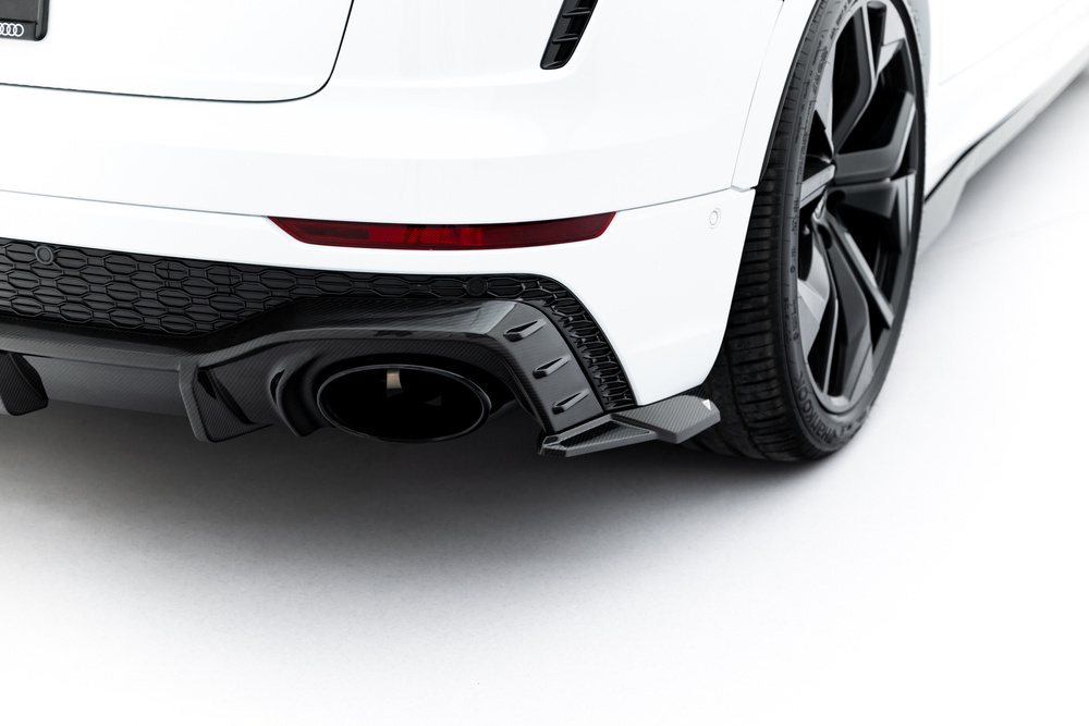 Fibre de Carbone Lames De Pare-Chocs Arrière Latérales Audi RSQ8 Mk1