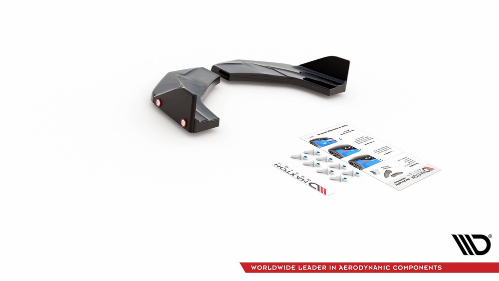 Lames De Pare-Chocs Arrière Latéraless V.7 + Ailerons Hyundai I30 N Mk3 Hatchback