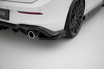 Lames De Pare-Chocs Arrière Latérales V.4 + Ailerons Volkswagen Golf GTI / GTE Mk8