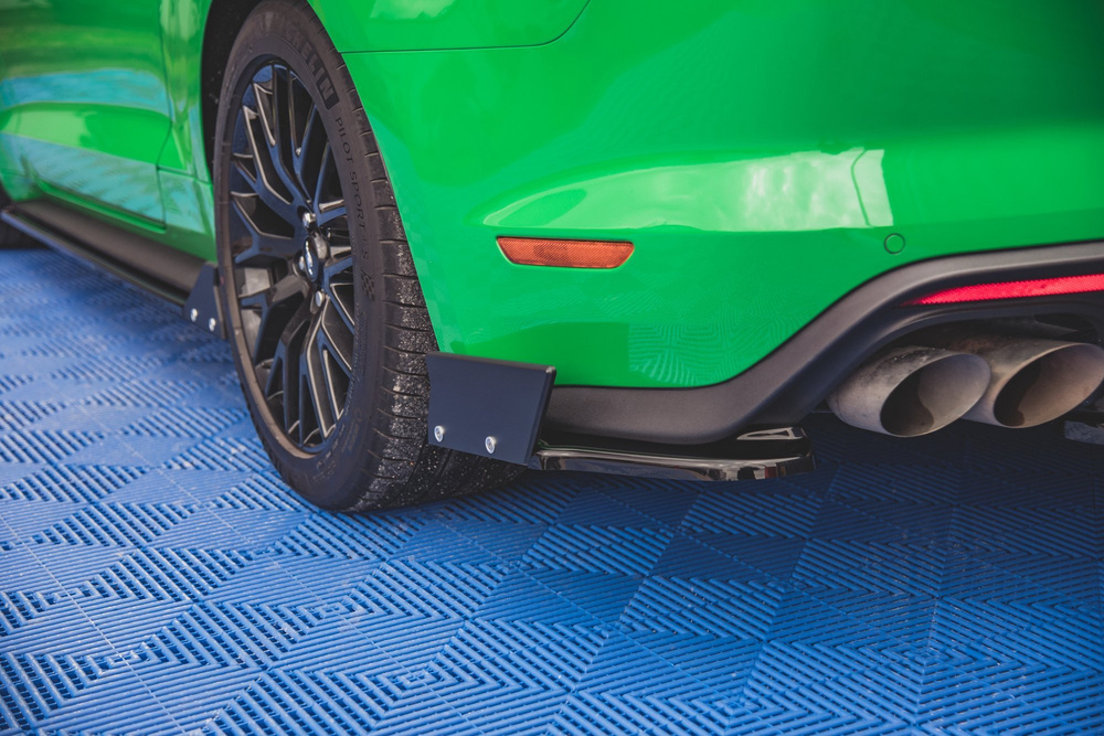 Lames De Pare-Chocs Arrière Latérales V.1 + Ailerons Ford Mustang GT Mk6 Facelift
